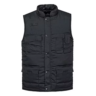 Kamizelki męskie - Portwest portwest S414 shetland Bodywarmer gilet nowa odzież robocza dla mężczyzn Warm ubranie, czarny S414BKRXL - grafika 1