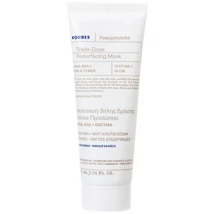 Korres Pomegranate Triple-Dose Resurfacing Mask maska do twarzy z kwasami AHA BHA i enzymami z granatu 75ml - Maseczki do twarzy - miniaturka - grafika 1