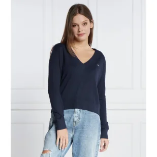 Tommy Jeans Sweter | Regular Fit - Swetry damskie - miniaturka - grafika 1