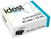 Spinacze i klipsy do papieru - Klip biurowy 41mm IDEST 12szt. - miniaturka - grafika 1
