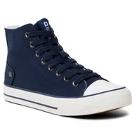 Trampki damskie - Trampki damskie Big Star DD274333 GRANAT za kostkę 39 - miniaturka - grafika 1