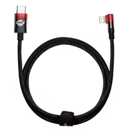 Kable USB - Kabel USB-C do Lightning Baseus MVP 20W 1m (czarno-czerwony)) - miniaturka - grafika 1