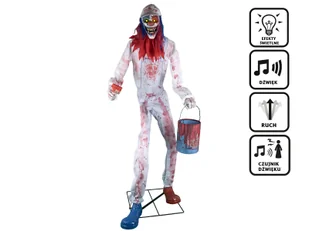 Dekoracja stojąca Demoniczny Klaun - 213 cm - 1 szt. - Halloween Dekoracja stojąca Demoniczny Klaun - 213 cm - 1 szt. - Halloween - miniaturka - grafika 1