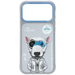 Etui Nimmy Cool&Cute 2.0 Dog do iPhone 17 Pro Max szary - Etui i futerały do telefonów - miniaturka - grafika 1