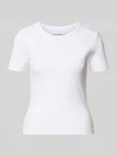 Koszulki i topy damskie - T-shirt o kroju slim fit z mieszanki bawełny ekologicznej model ‘VAL LIFE’ - miniaturka - grafika 1