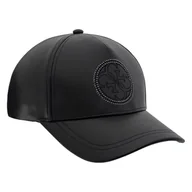 Czapki damskie - Damska Czapka z daszkiem GUESS EDITH PU CAP W4YZ01WF8Q0-JBLK – Czarny - miniaturka - grafika 1