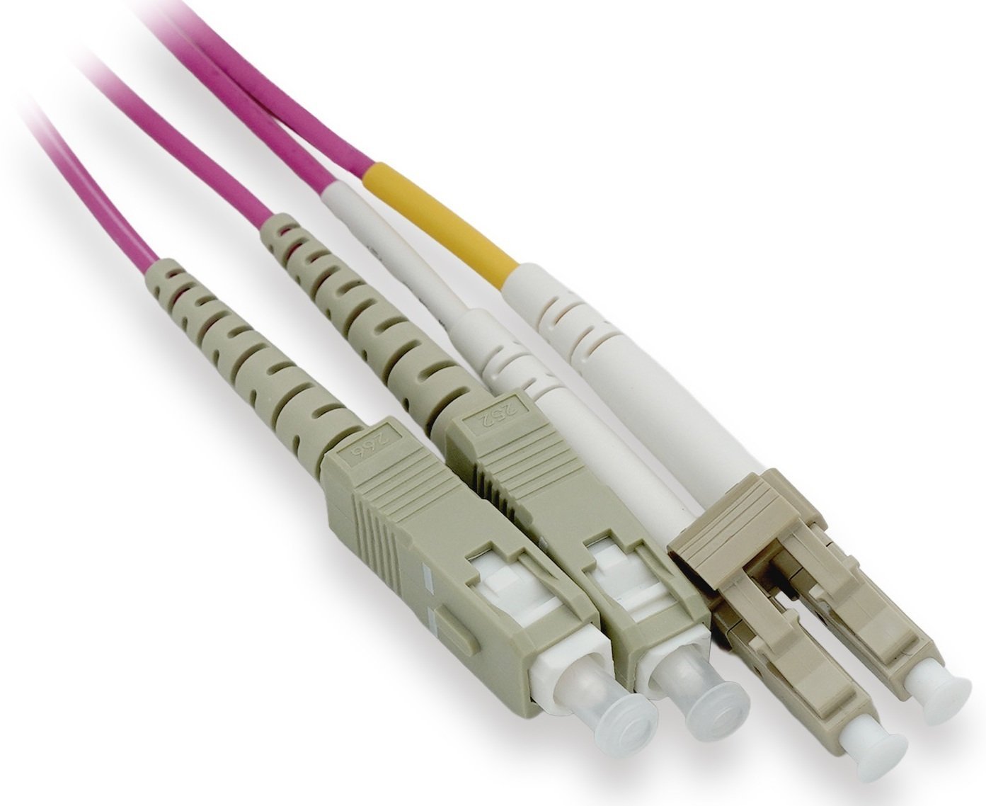 Lynx CS Patchcord światłowodowy, duplex, MM, OM4, LC/SC, 50/125µm, 10m LX-DPX-LC/SC-OM4-10