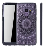 Etui i futerały do telefonów - Etui na telefon komórkowy Mandala do Samsung Galaxy S9 Etui ochronne z motywem koła Pokrowiec na torbę Bumper Czarny - miniaturka - grafika 1