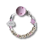 Gryzaki dla dzieci - Zawieszka do smoczka Twoje imię personalizacja drewno - miniaturka - grafika 1