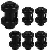 Akcesoria do trampolin - Grzybki Na Słupki Trampoliny Do Siatki Czarne 6Szt. - miniaturka - grafika 1