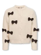 Swetry damskie - KIDS ONLY Kardigan "Rosalin" w kolorze beżowym - miniaturka - grafika 1