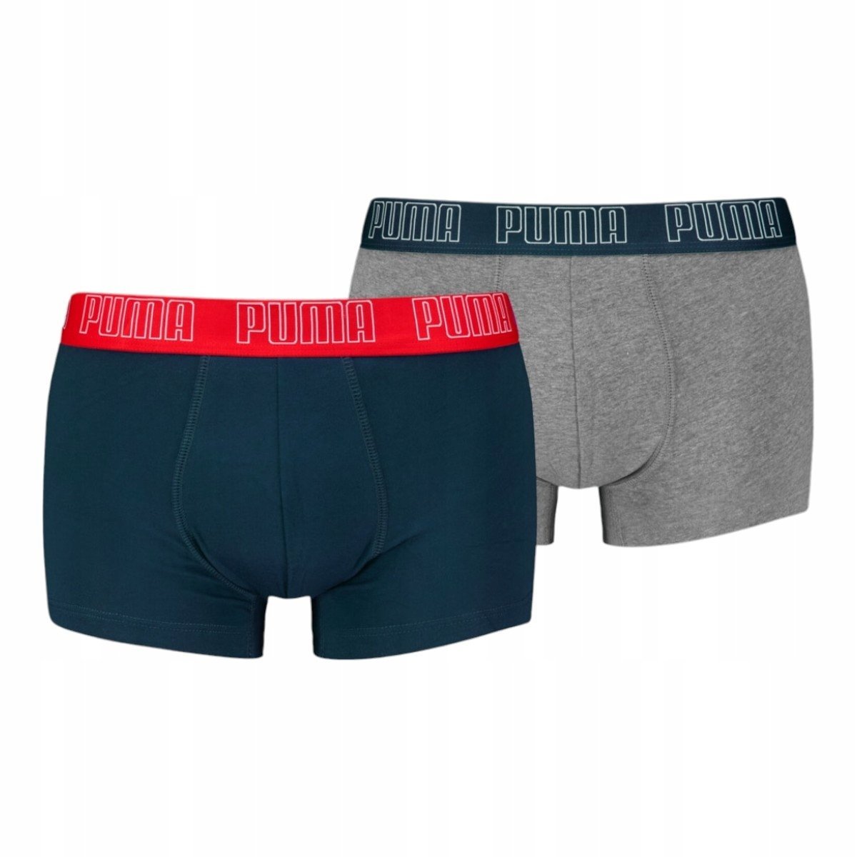 Puma Bokserki Męskie Majtki Boxer 2P Granatowe/Szare R.M