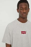Koszulki męskie - Levi's t-shirt bawełniany męski kolor szary z aplikacją - miniaturka - grafika 1