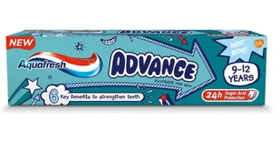 GSK AQUAFRESH Pasta ADVANCE 9-12 lat GSK LETNIA WYPRZEDAŻ DO 80% - Pozostałe kosmetyki - miniaturka - grafika 2