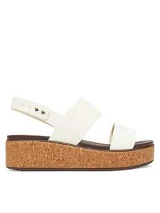 Crocs Sandały Brooklyn Cork Low Wedge 211144 Czarny - Sandały damskie - miniaturka - grafika 1