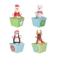 Ozdoby bożonarodzeniowe - Kalendarz adwentowy figurki DIY - 24 sztuki - miniaturka - grafika 1