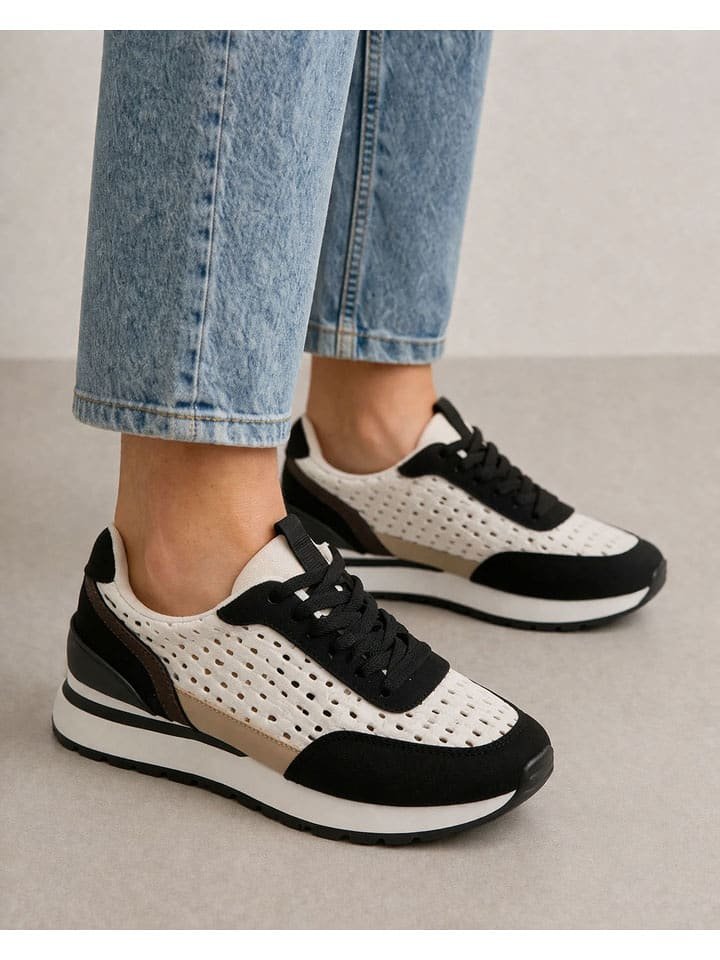 Bellucci Sneakersy w kolorze czarno-kremowym