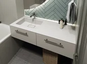 Umywalki - Umywalka ERICA 1200 L - miniaturka - grafika 1