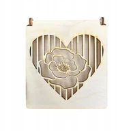 Pudełka i szkatułki - Drewniane pudełko ażurowe szkatułka ze sklejki zamykane decoupage prezent - miniaturka - grafika 1