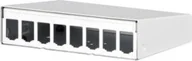Gniazdka elektryczne - Metz Obudowa natynkowa modułu METZ CONNECT 8-portowa, czysta biel RAL9010 - miniaturka - grafika 1