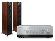 Zestawy stereo - Yamaha R-N1000A (srebrny) + Debut Reference F5 (czarny) - miniaturka - grafika 1