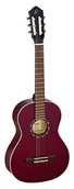 Gitary klasyczne - Ortega R121-1/4 gitara koncertowa 1/4 z luksusowym futerałem Gig Bag, kolor: bordowy, wykończenie: wysoki połysk R121-1/4WR - miniaturka - grafika 1