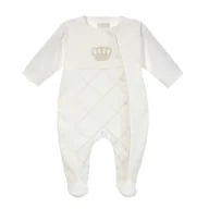 Pajacyki dla niemowląt - Pajac bawełniany Henry, ecru 56 - miniaturka - grafika 1