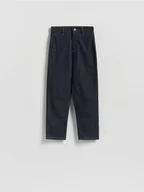 Spodnie damskie - Reserved - Jeansy chino slim fit - granatowy - miniaturka - grafika 1