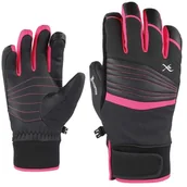 Rękawiczki sportowe damskie - rękawice KinetiXx Agatha black/pink 7.5 - miniaturka - grafika 1
