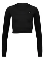 Koszulki sportowe damskie - asics Koszulka funkcyjna "Seamless" w kolorze czarnym - miniaturka - grafika 1