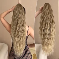 Inne - TEMU 28-calowy ombre claw ponytail z przedłużeniem z włókien syntetycznych odpornych na ciepło, idealny do codziennego użytku przez kobiety. - miniaturka - grafika 1