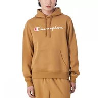 Bluzy męskie - Champion bluza męska z kapturem Hooded Sweatshirt  220253.MS034 S brązowy - miniaturka - grafika 1