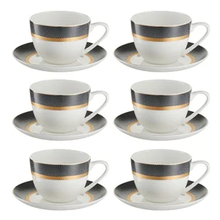 Komplet filiżanek porcelanowych 300 ml 6 sztuk ROYAL LADY - Filiżanki - miniaturka - grafika 1