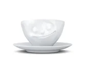 Filiżanki - FIFTYEIGHT PRODUCTS Filiżanka do kawy Fiftyeight t014301 szczęśliwym twarda porcelana 200 ML, biały T014301 - miniaturka - grafika 1