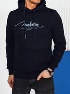 Bluzy męskie - Bluza męska z kapturem granatowa Dstreet BX5704-XXL - miniaturka - grafika 1