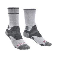 Skarpetki damskie - Damskie skarpety trekkingowe Bridgedale Midweight Merino Performance Boot silver grey - 35-37 - miniaturka - grafika 1