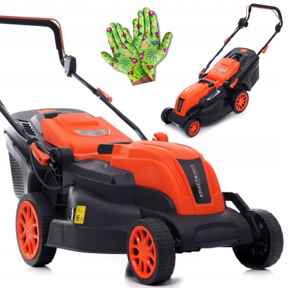 KRAFT&DELE MOCNA POLSKA KOSIARKA ELEKTRYCZNA 2600W DO TRAWY DUŻY KOSZ 45L