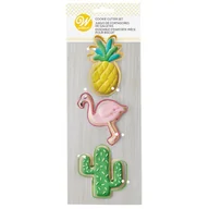 Formy do ciast - Foremki do ciastek TROPIKALNE - FLAMING, ANANAS, KAKTUS Wilton, 3 szt. - miniaturka - grafika 1