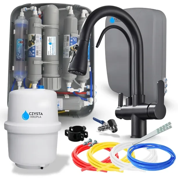 Filtr Do Wody Pitnej System Zmiękczania Uzdatniania Pod Zlew ZESTAW Bateria