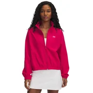 Kurtki damskie - Damska kurtka treningowa Under Armour UA Rival Woven Jacket - różowa - miniaturka - grafika 1