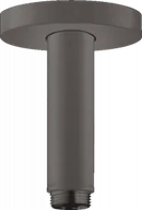 Akcesoria do armatury i ceramiki - HANSGROHE 27393340 Przyłącze sufitowe S 100 mm, czarny chrom szczotkowany - miniaturka - grafika 1