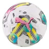 Piłka nożna - Piłka nożna Puma Orbita 1 TB biało-zielono-różowa 83774 01 - rozmiar piłek - 5 - miniaturka - grafika 1