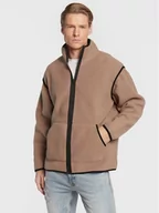 Bluzy męskie - Redefined Rebel Polar Gregory 213184 Beżowy Loose Fit - miniaturka - grafika 1