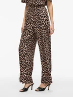 Spodnie damskie - Vila Spodnie "Liopana" w kolorze brązowo-beżowym - miniaturka - grafika 1
