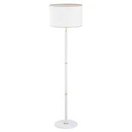 Lampy stojące - Lampa podłogowa stojąca Soprano biało-złota 1xE27x15W wym: 155 x 40 x 40 cm metal Alfa - miniaturka - grafika 1