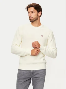 Guess Jeans Sweter M4BR30 Z3HM1 Écru Regular Fit - Swetry męskie - miniaturka - grafika 1