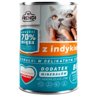 Frendi Mokra Karma Dla Dorosłych Kotów Z Kawałkami Indyka W Sosie 400 g - Mokra karma dla kotów - miniaturka - grafika 2