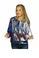 Bluzy damskie - CULITO FROM SPAIN IS A FASHION MEDICINE Damska bluza z kapturem Fw18802b kolorowa, 36 - miniaturka - grafika 1