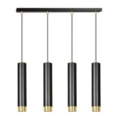 Lampy sufitowe - Emibig KIBO 4 BL/GOLD 644/4 lampa wisząca 4x30W/GU10 IP20 644/4 - miniaturka - grafika 1