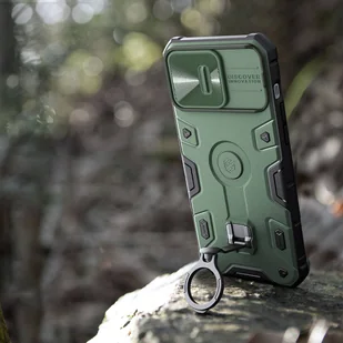 Nillkin CamShield Armor Pro Magnetic Case etui iPhone 14 Pro magnetyczny pokrowiec MagSafe z osłoną na aparat niebieskie - Etui i futerały do telefonów - miniaturka - grafika 11